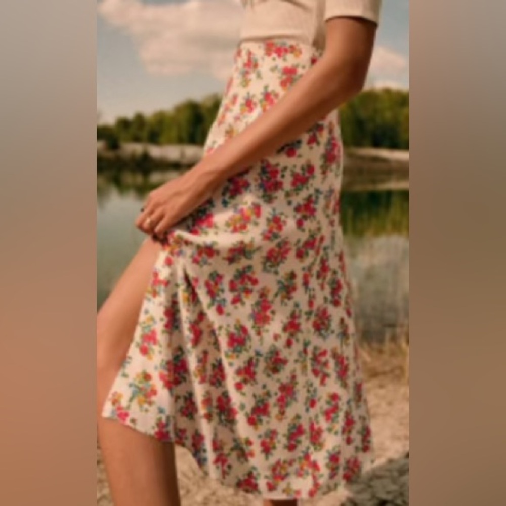 Sezane Tabata Skirt Jardin Secret - Size 34